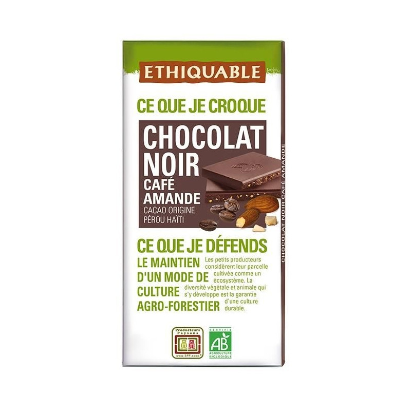 Xocolata Cafè Ametlles 100g